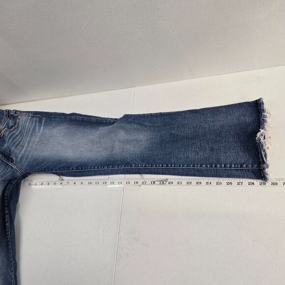 BKE Victoria universal fit mid rise bootcut jeans 28x29.5 blue denim 6299 - Picture 5 of 11